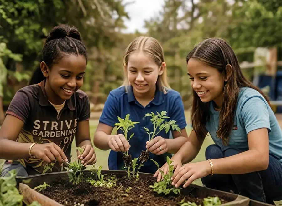 Strive Tutoring Kids Gardening Strive Tutoring Kids Gardening